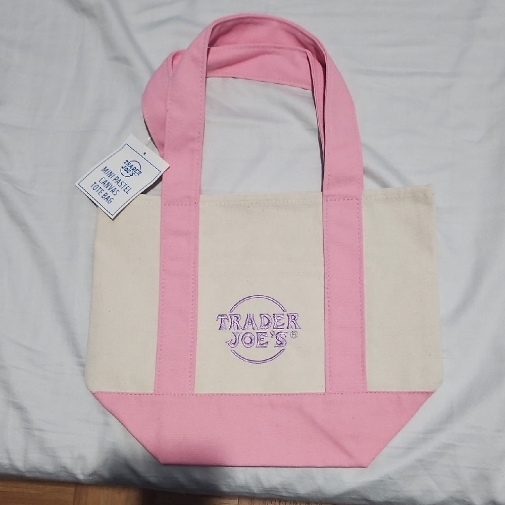 Pink and Cream Tote Bag